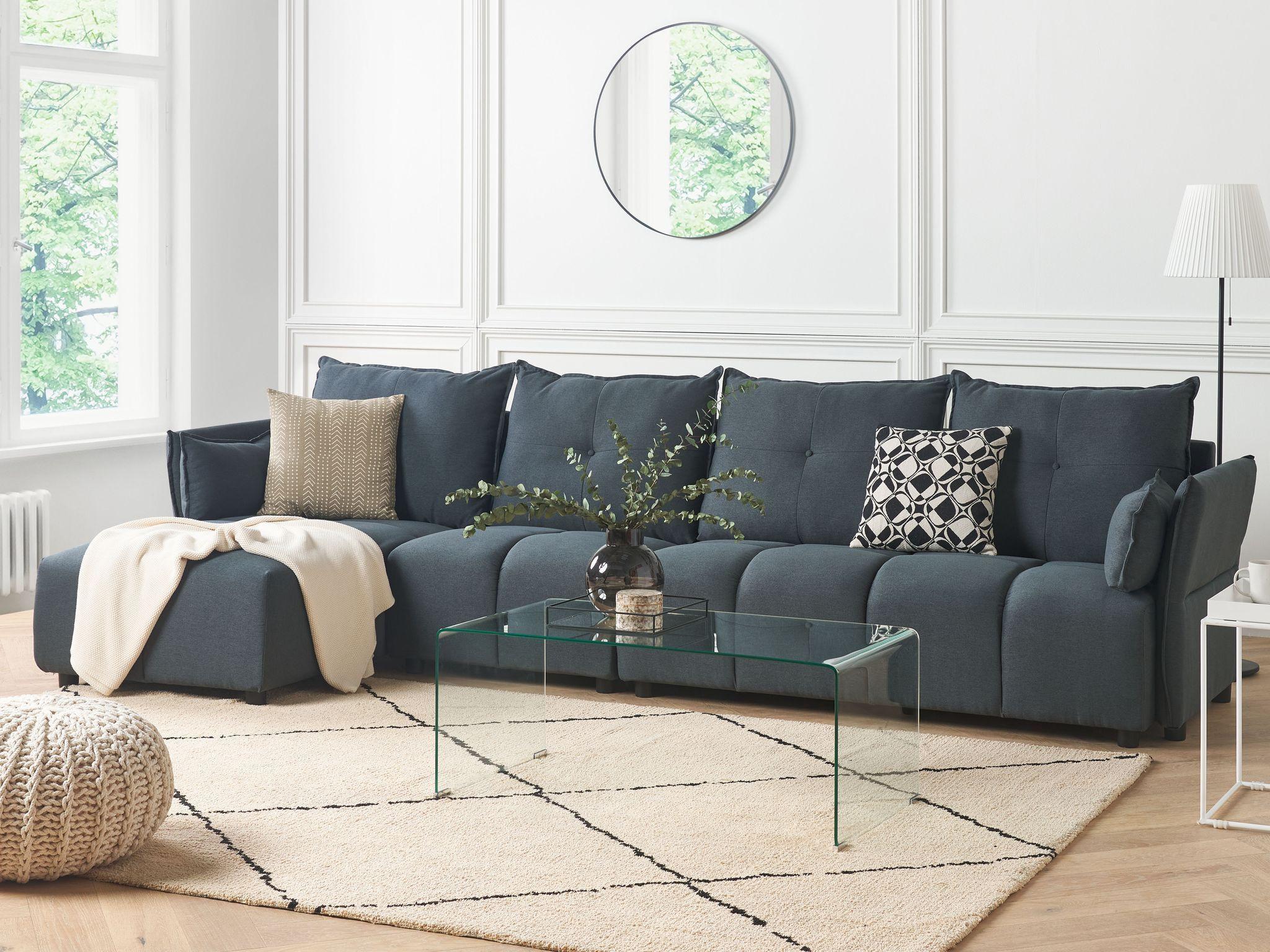 Beliani Ecksofa aus Polyester Klassisch TOMRA