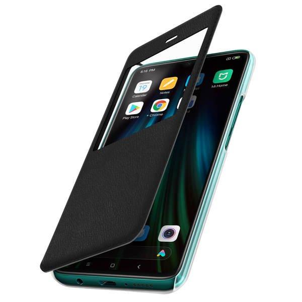 Avizar Flip View Cover Redmi Note 8 Pro Schwarz