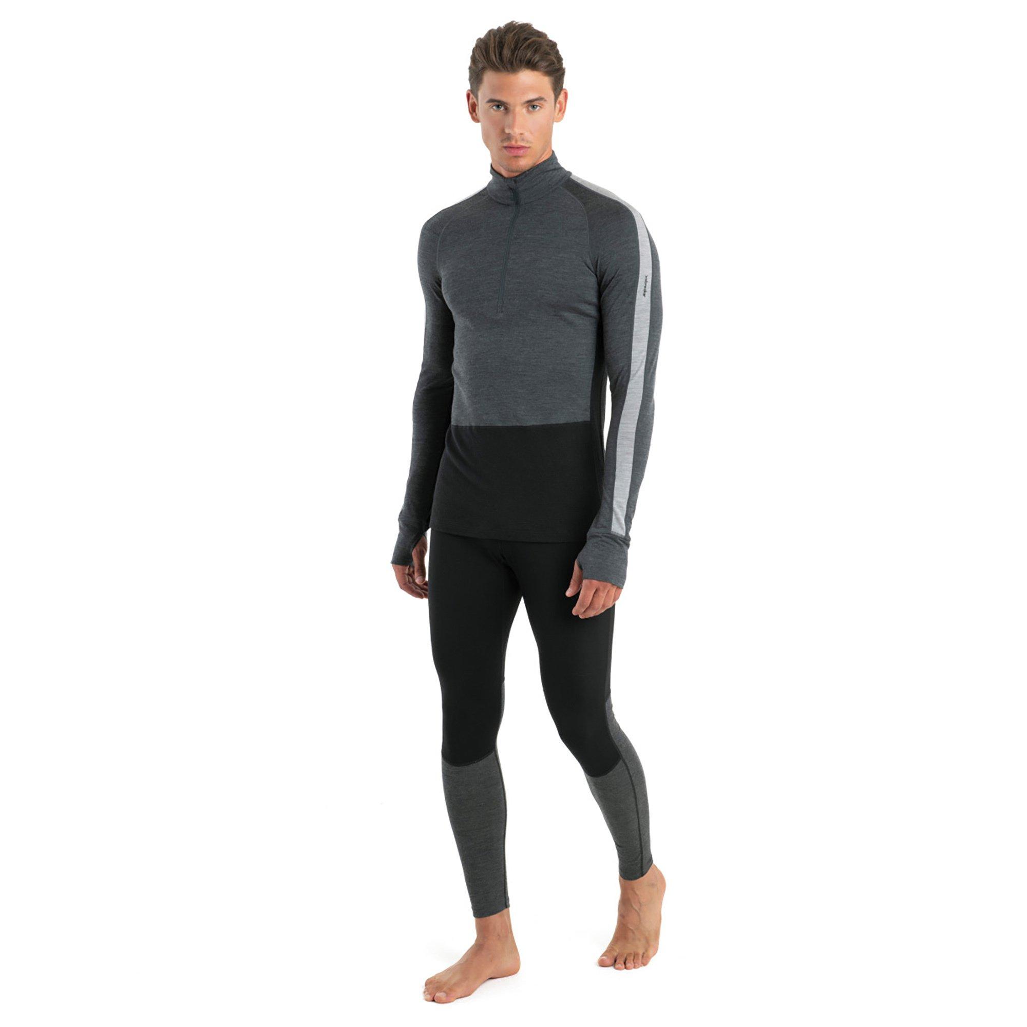 Icebreaker Mer ZoneKnit 200 LS Half Zip Thermoshirt, Half-Zip, langarm