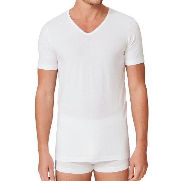 Schiesser 4er-Pack - 95/5 - Organic Cotton - T-Shirt / Unterhemd mit Rundhals