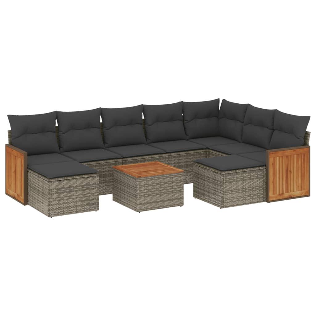 VidaXL Garten sofagarnitur poly-rattan