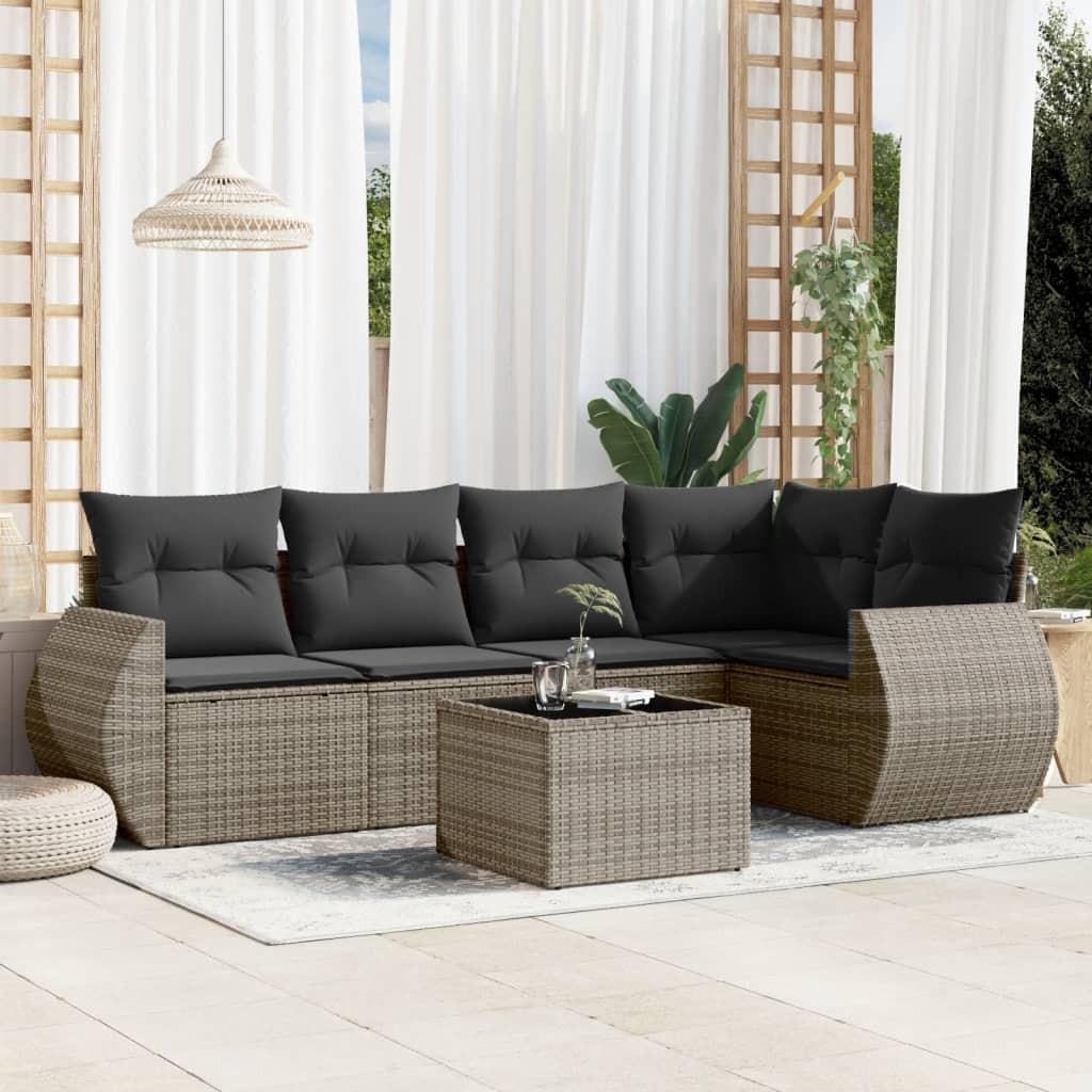 VidaXL Garten sofagarnitur poly-rattan