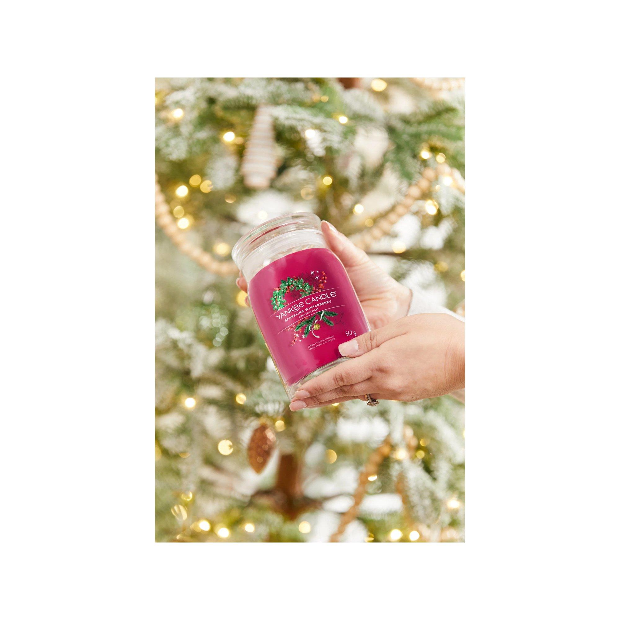 Yankee Candle Signature Duftkerze im Glas Weihnachten Sparkling Winterberry