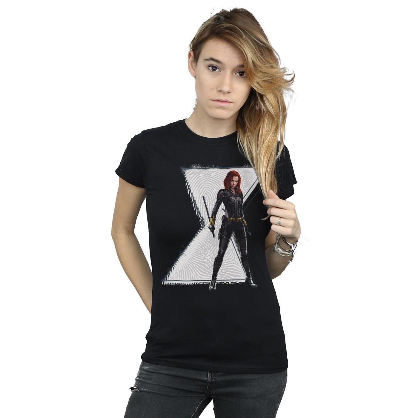 MARVEL Black Widow Logo Regular Fit T-Shirt