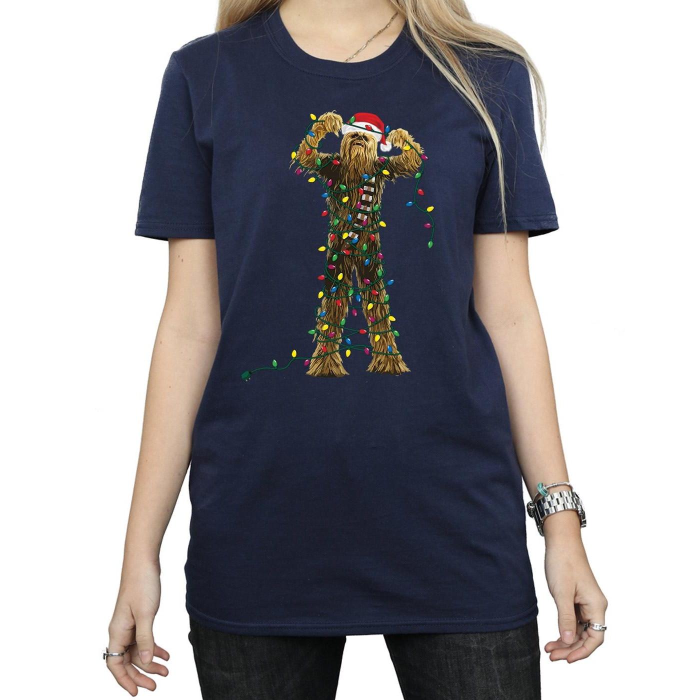 STAR WARS Star Wars Chewbacca Christmas Lights T-Shirt