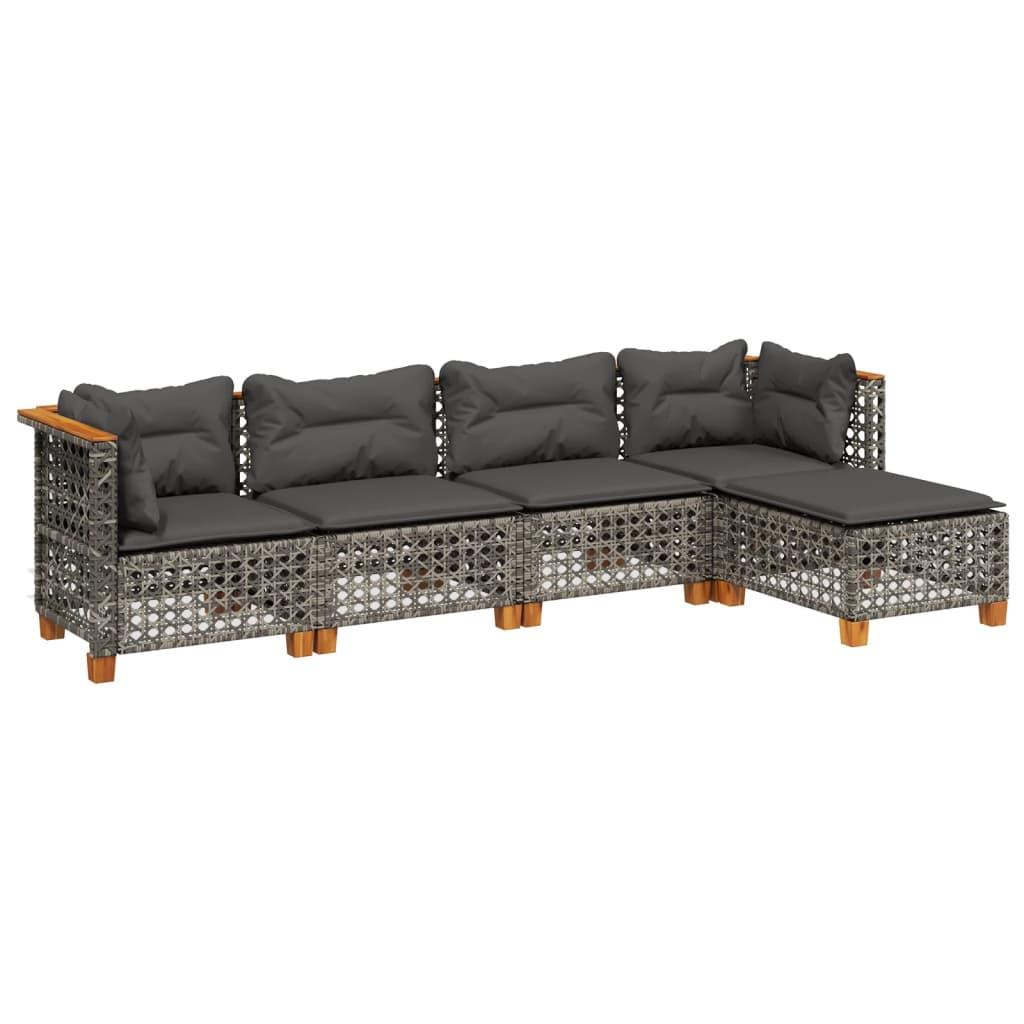 VidaXL Garten sofagarnitur poly-rattan