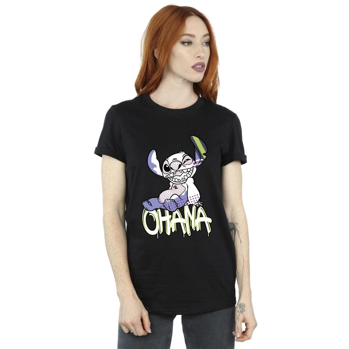 Disney Ohana Stitch Grafik T-Shirt
