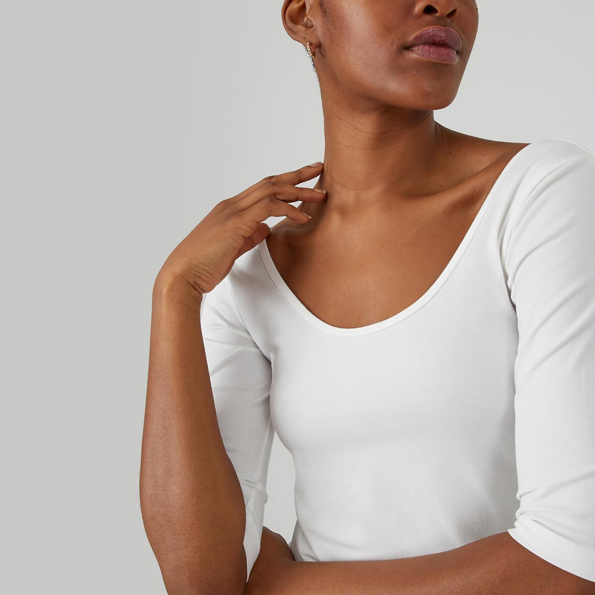 La Redoute Collections T-Shirt mit Ballerina-Ausschnitt