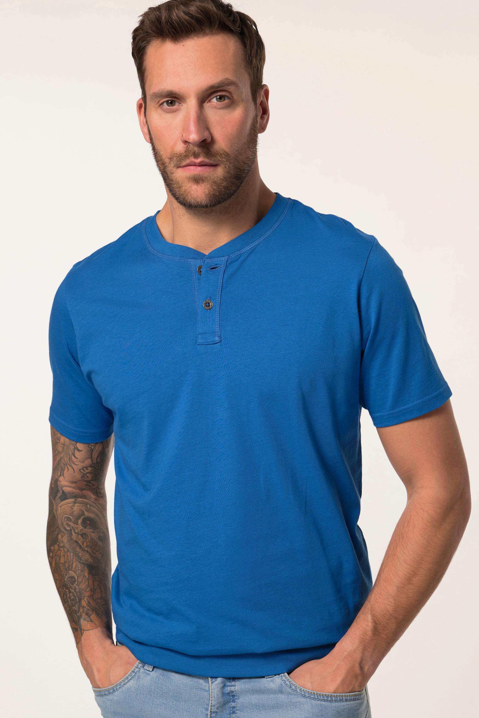 JP1880 Henley Halbarm Rundhals T-Shirt