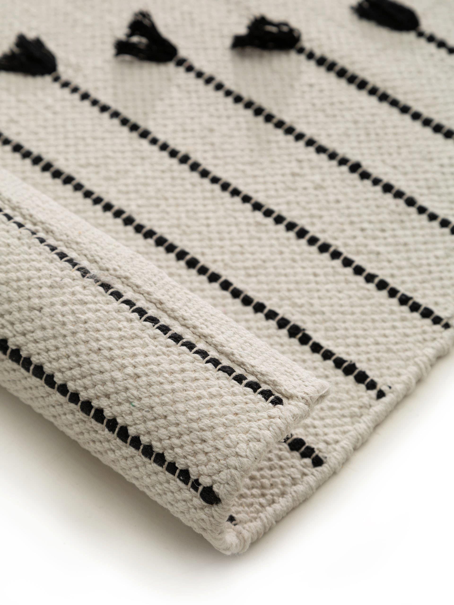 Benuta Baumwollteppich Bo Ivory