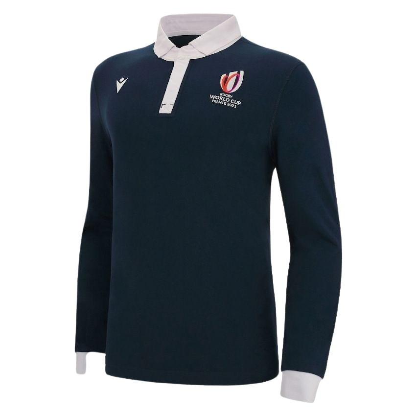 macron Rugby World Cup France 2023 Langärmeliges Polo-Shirt