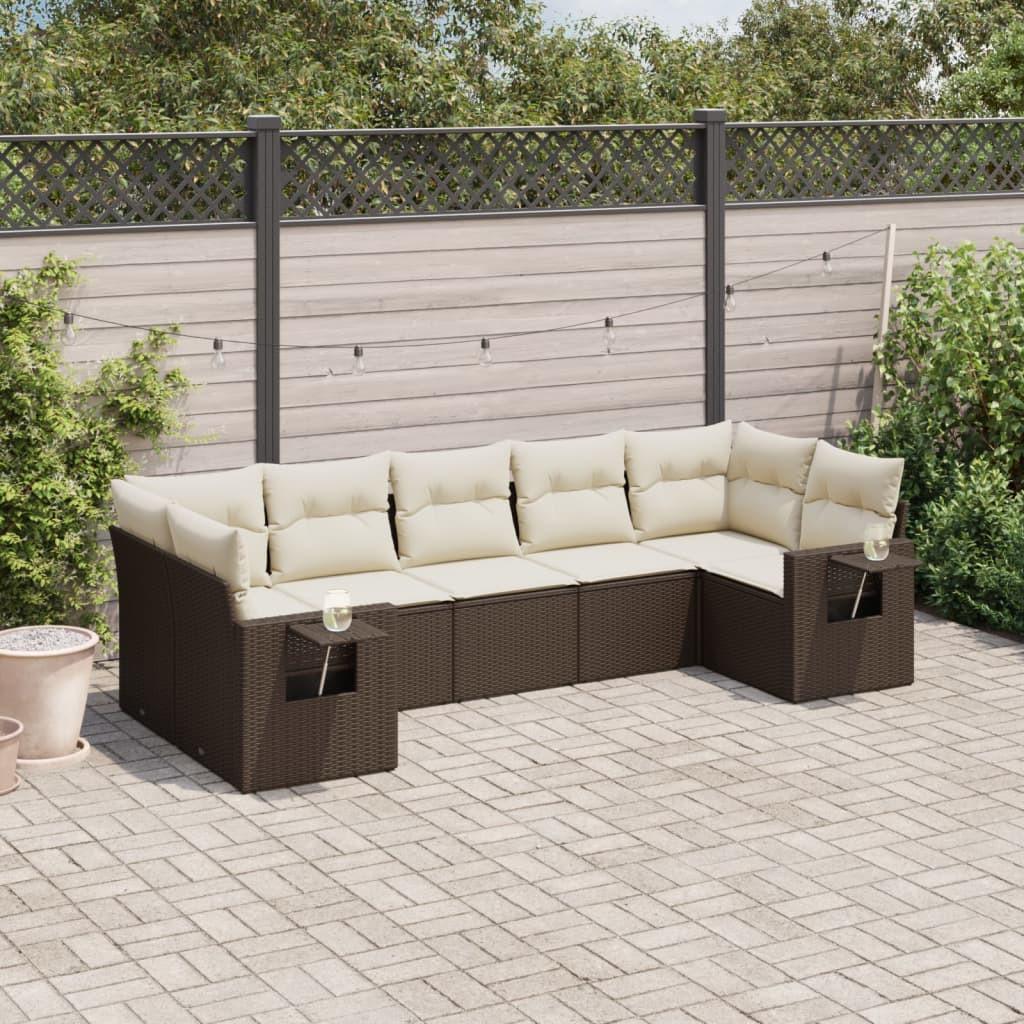 VidaXL Garten sofagarnitur poly-rattan