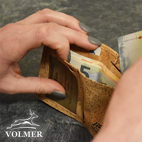 Only-bags.store Leichtes Korkportemonnaie mit RFID-Schutz