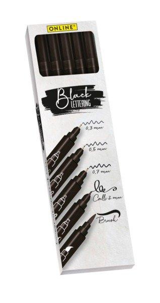 Online ONLINE Black Lettering Set 19114 5 Stück
