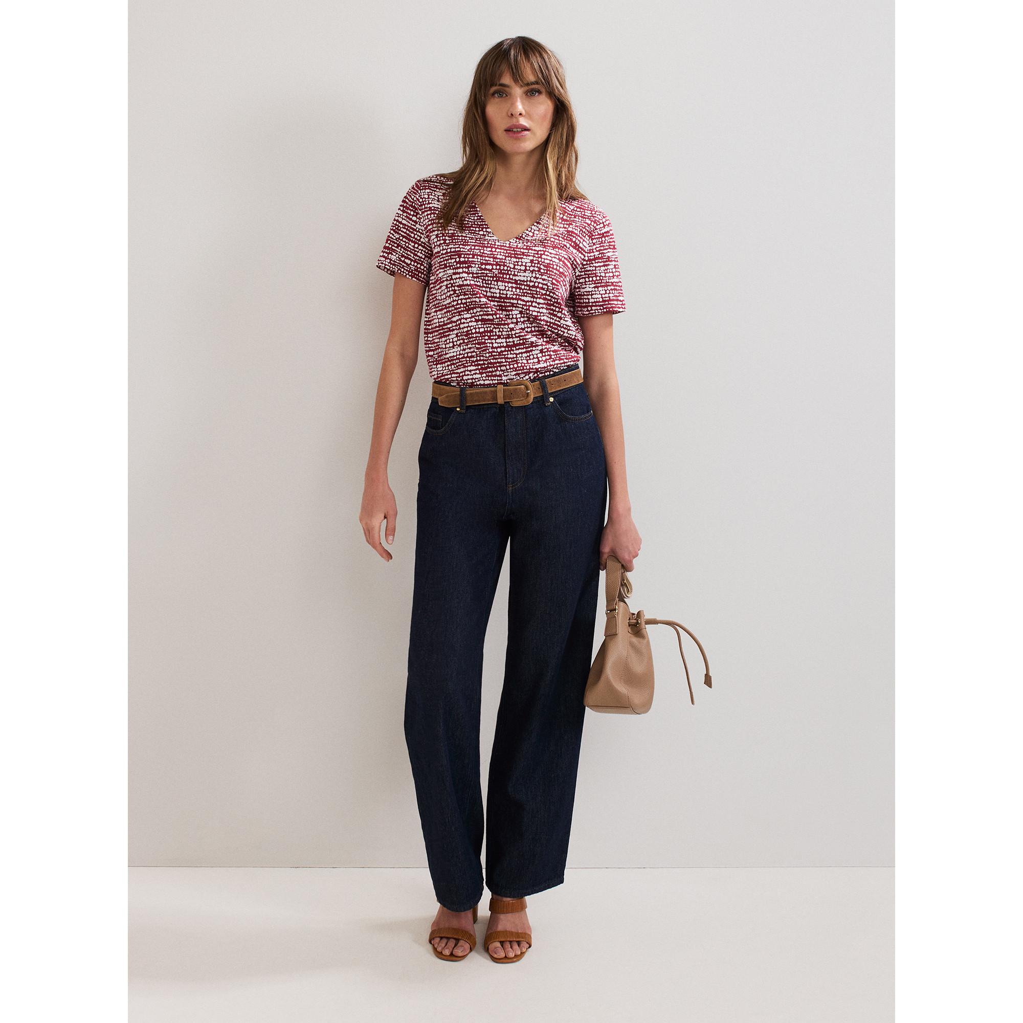 Phase Eight Bedrucktes Kurzarm Top