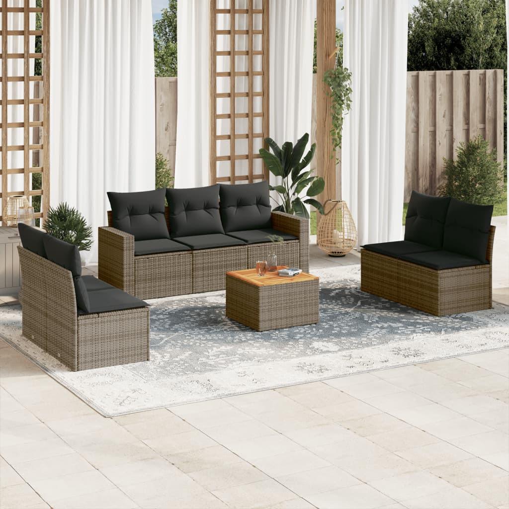 VidaXL Garten sofagarnitur poly-rattan