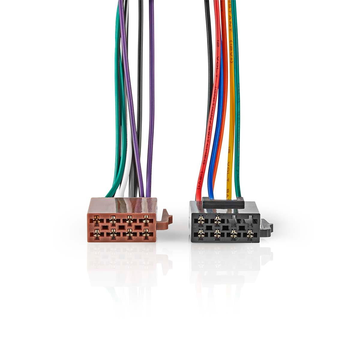 Nedis ISO-Adapterkabel | ISO-Kompatibilität: Standard | 0,15 m | Rund | PVC | Gehäuse