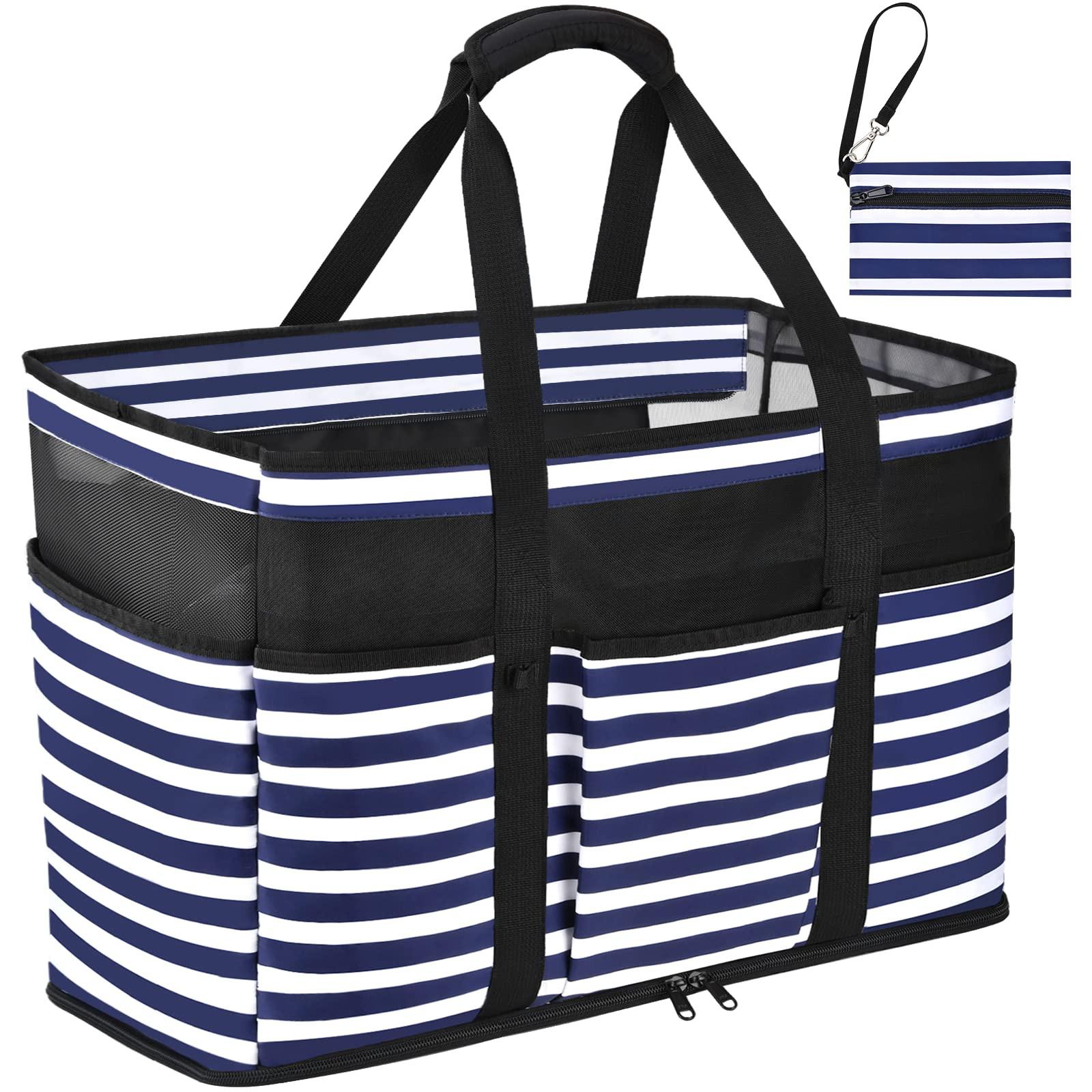 Only-bags.store Große Strandtasche mit Reißverschluss Wasserdichte Strandtasche