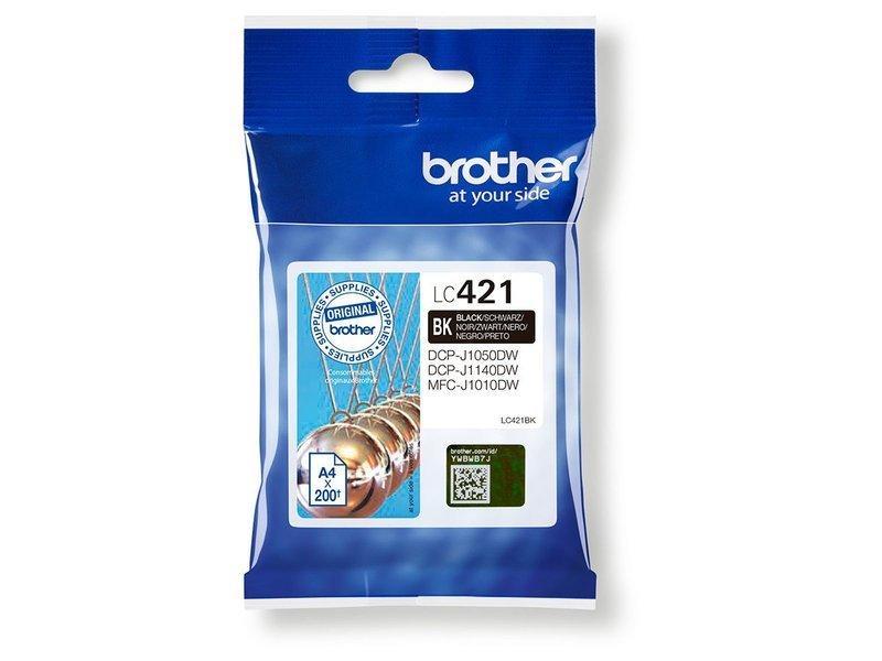 brother BROTHER Tintenpatrone schwarz LC-421BK DCP-J1050 200 Seiten