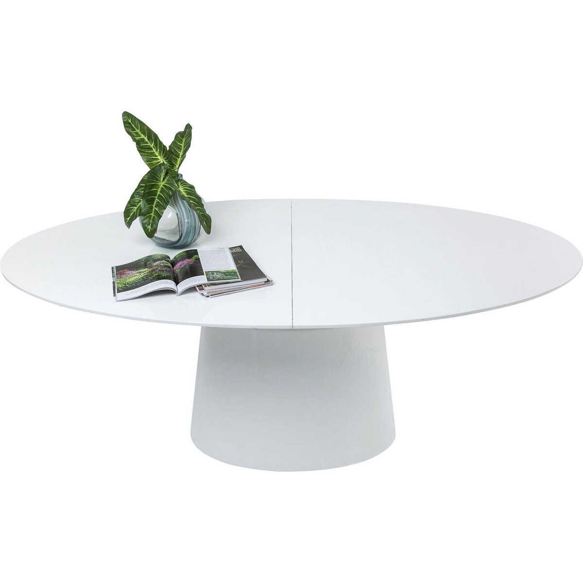 KARE Design Ausziehtisch Benvenuto Weiß 200(50)x110cm