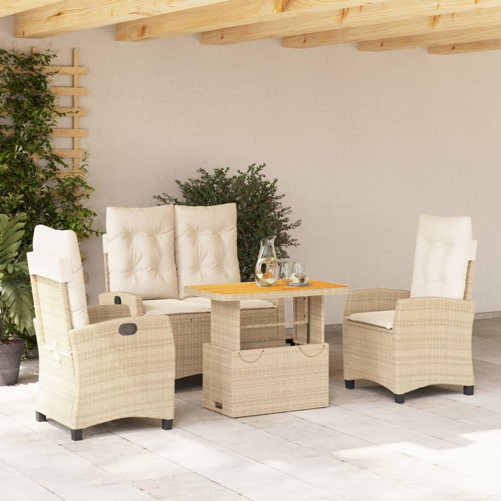 VidaXL Garten essgruppe poly-rattan