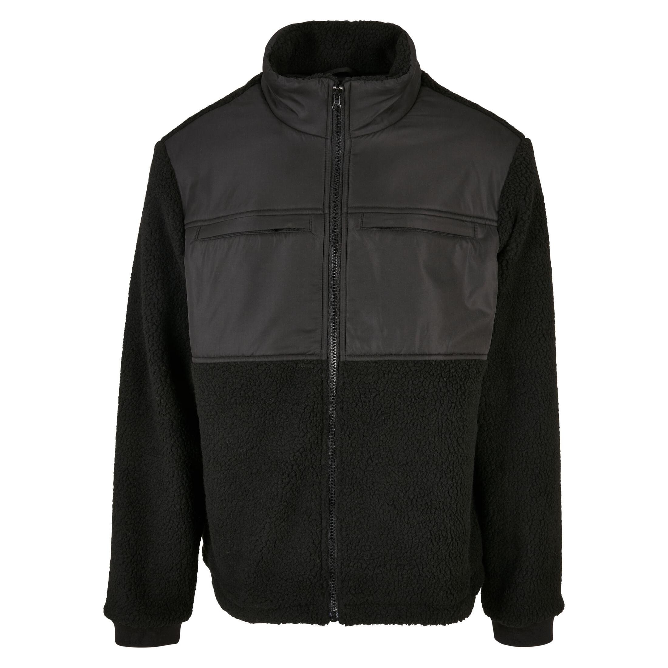URBAN CLASSICS sherpa-fleece patched