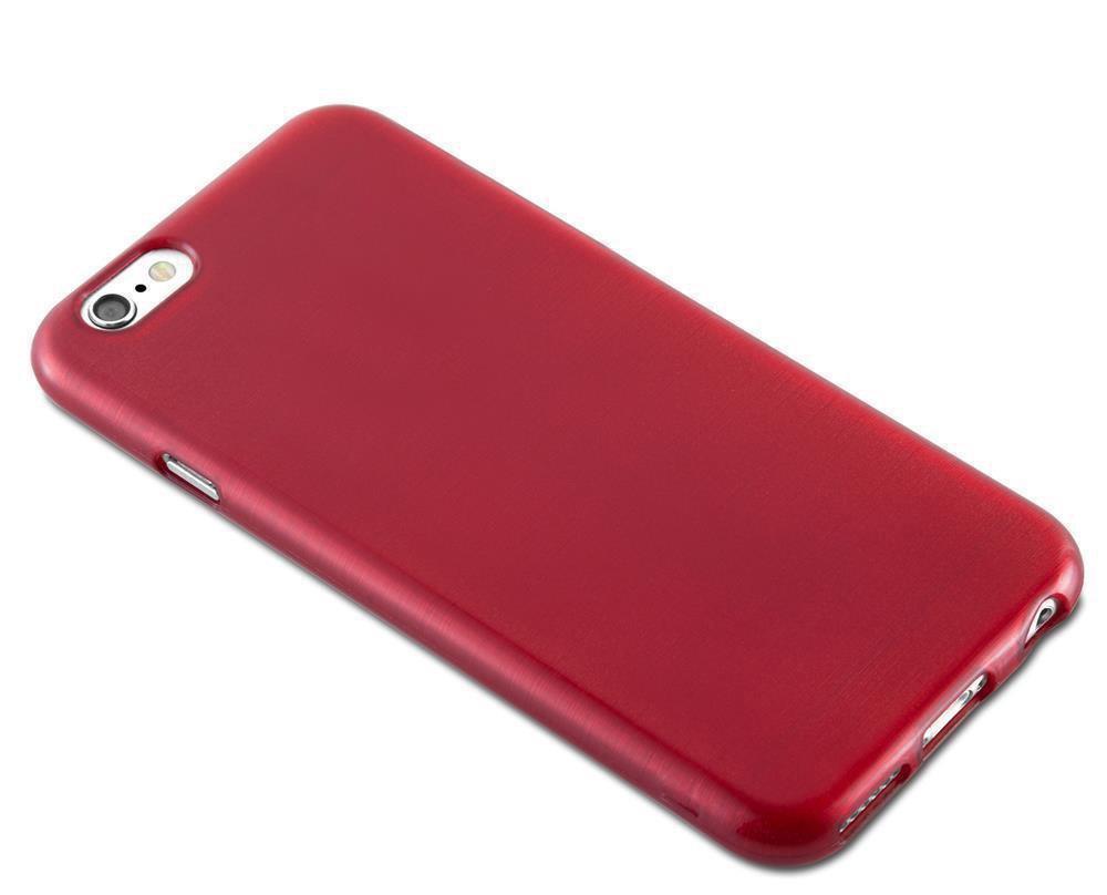 Cadorabo Hülle für Apple iPhone 6 6S TPU Silikon im Brushed Design