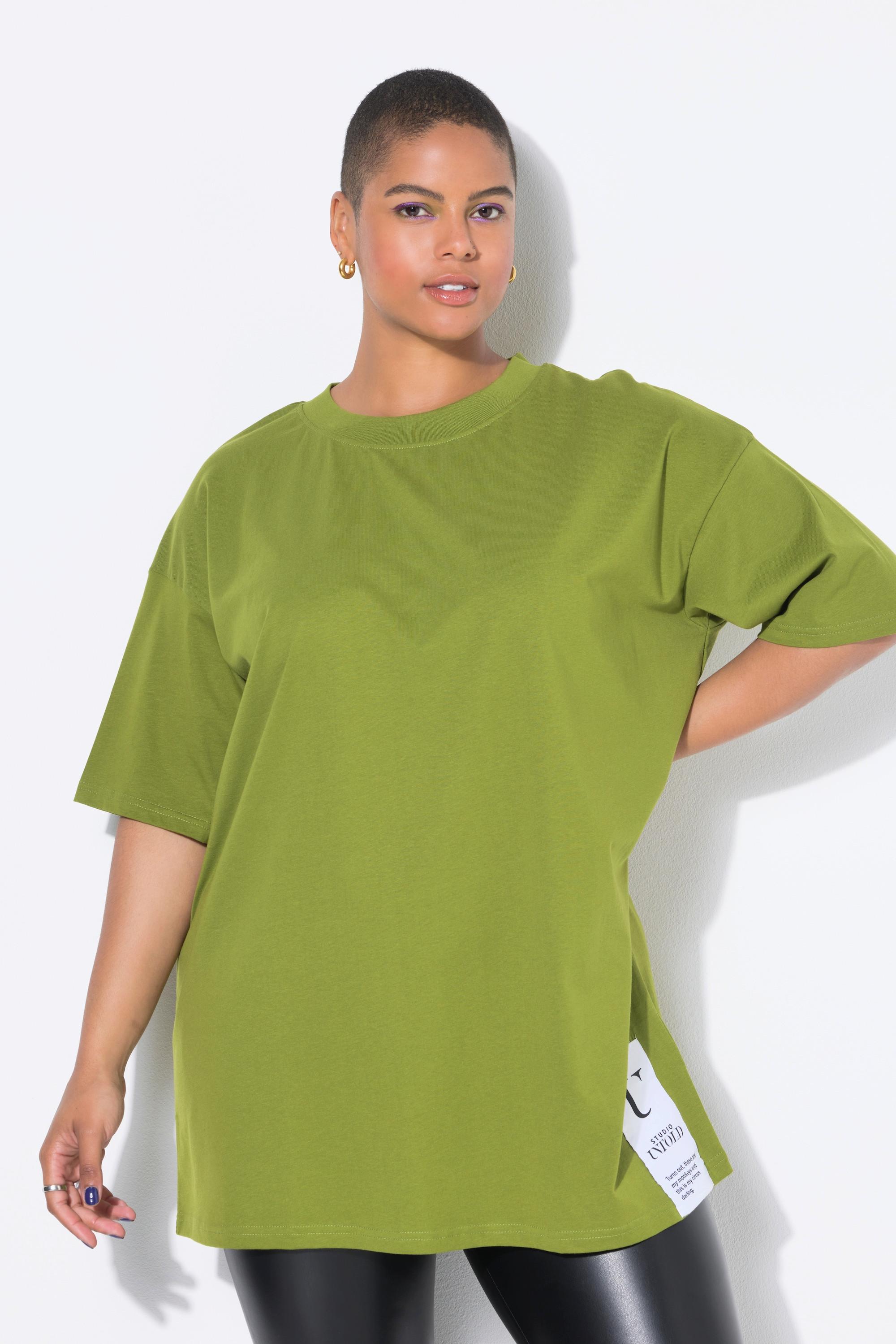 Studio Untold Oversized Halbarm T-Shirt mit Saumpatch