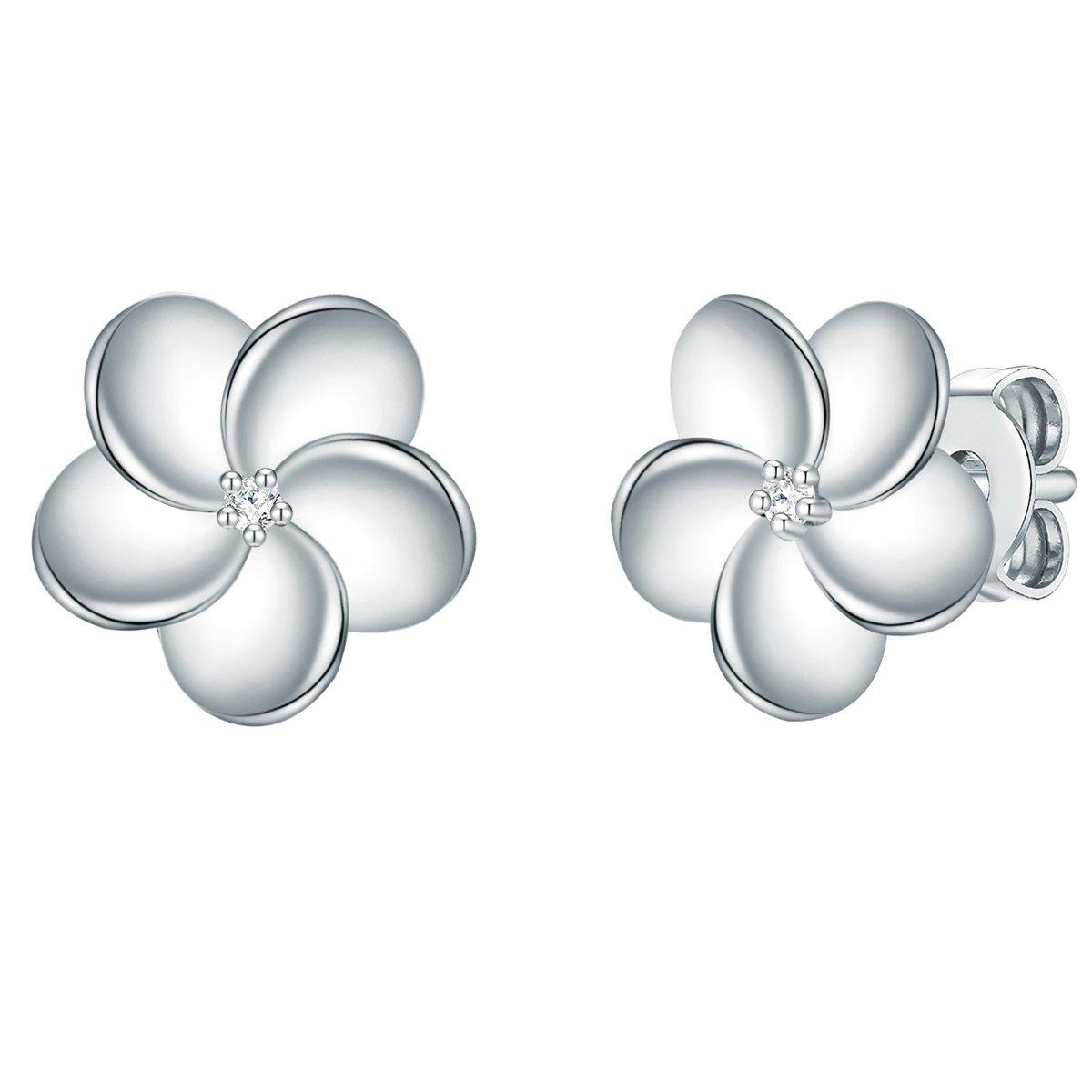 Lulu & Jane Diamant-Ohrstecker Blume