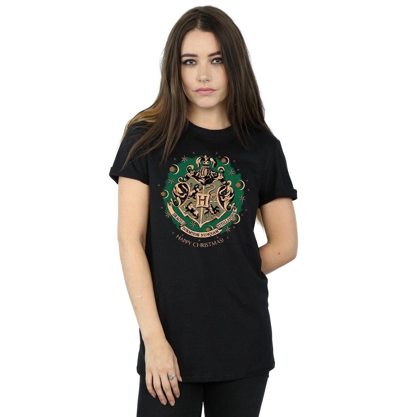 Harry Potter Hogwarts Happy Christmas T-Shirt