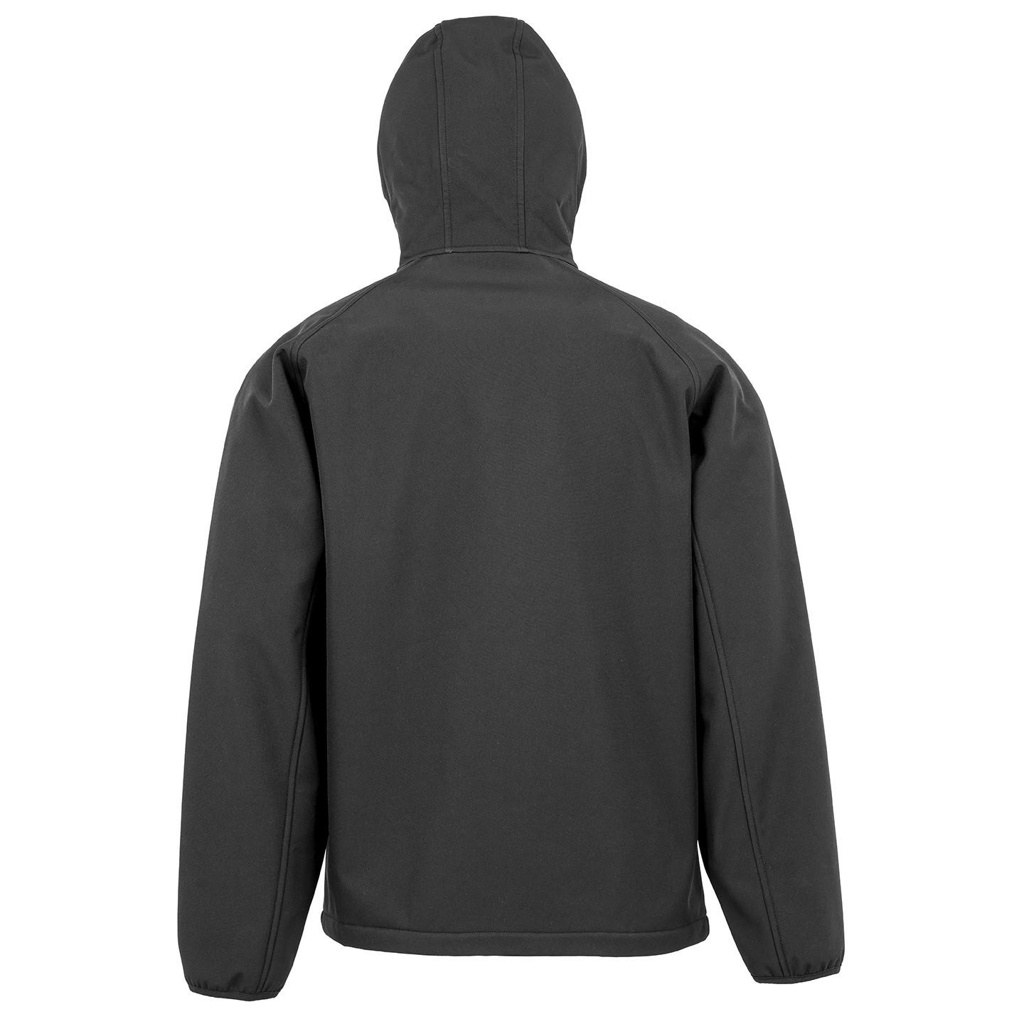 Result recycelte regenjacke 3-lagen-jacke mit kapuze softshell