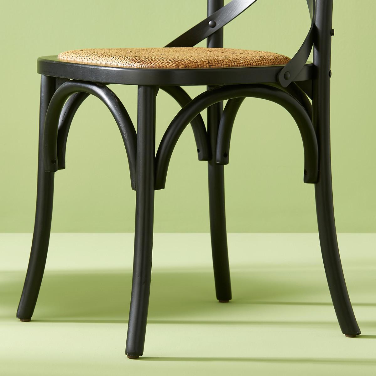 Calicosy Set aus 6 Stühlen aus Massivholz und Wiener Geflecht L61 cm - BISTROT