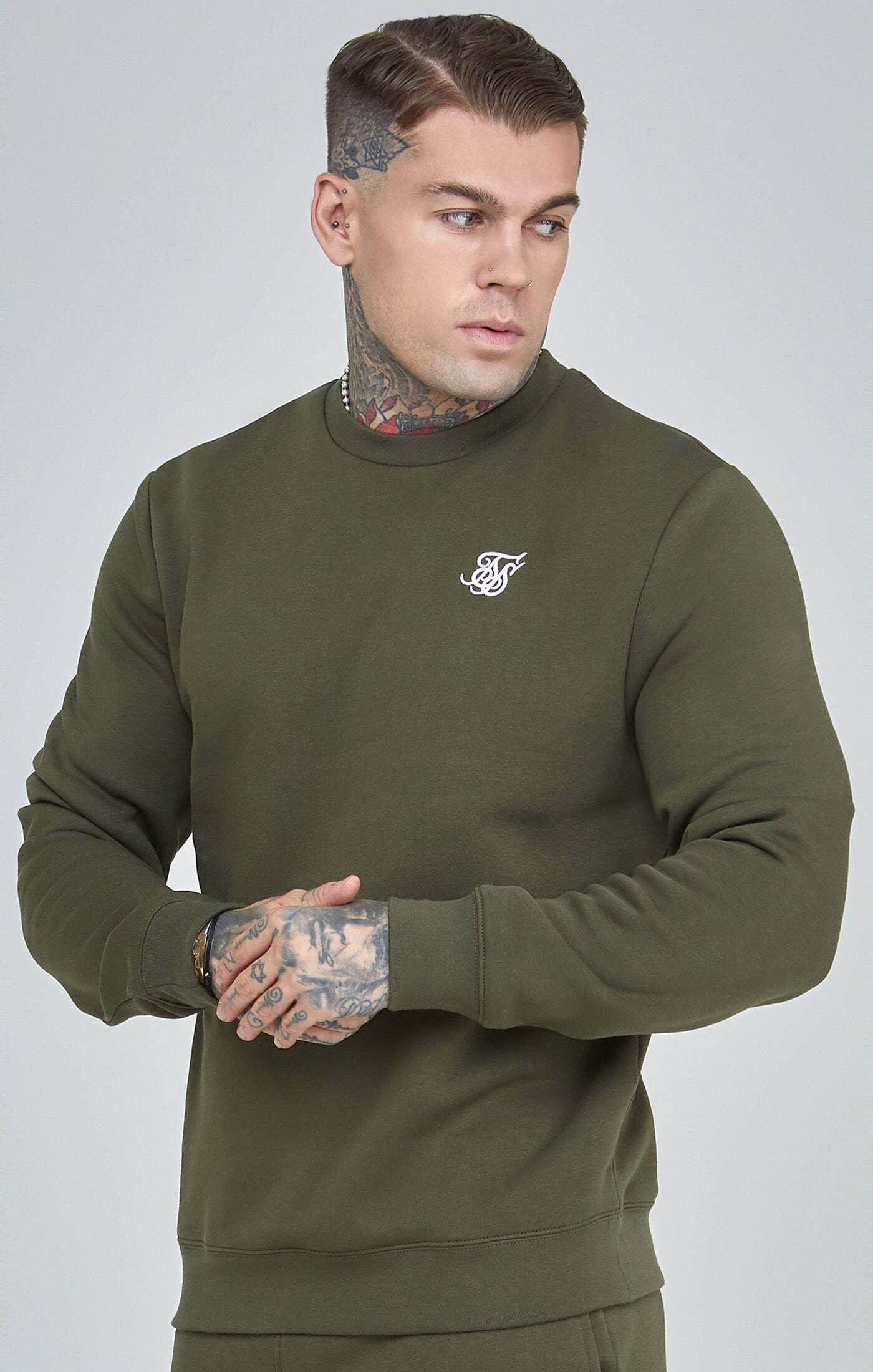 Sik Silk Sweatshirts Khaki Essential Sweatshirt