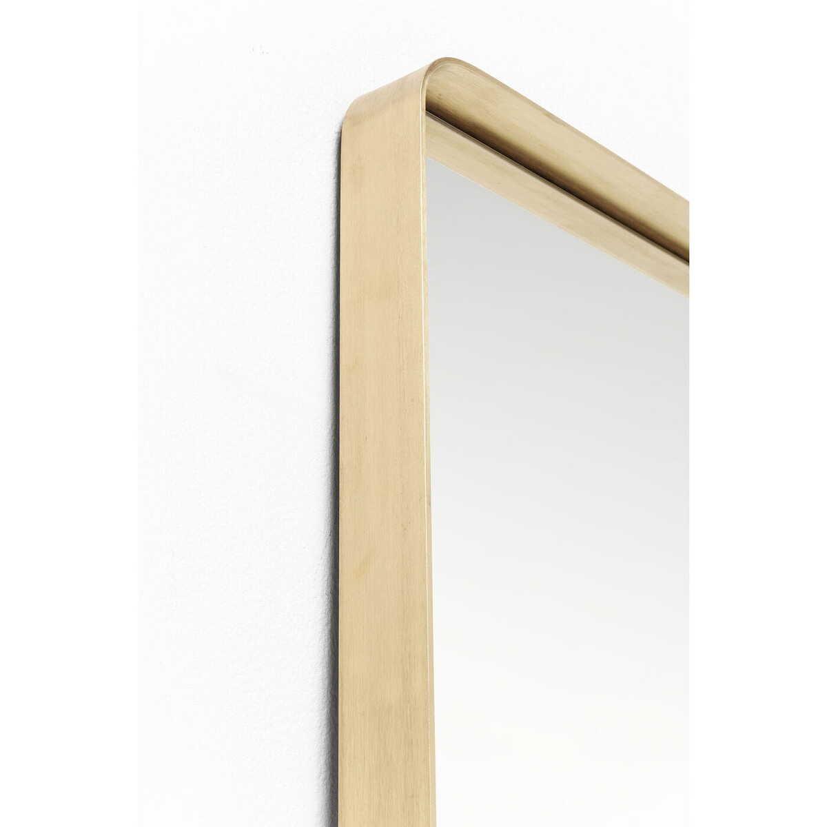 KARE Design Spiegel Curve Rectangular Brass 200x70cm