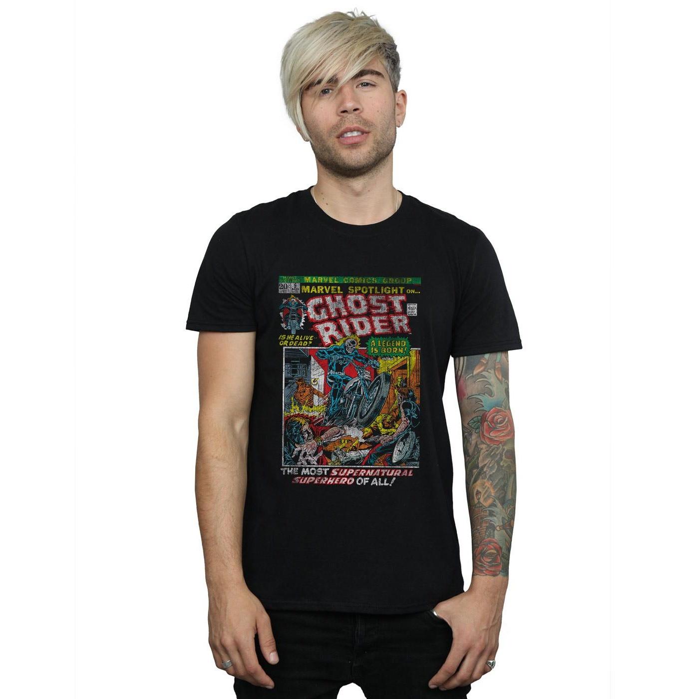 MARVEL Ghost Rider Distressed Spotlight T-Shirt