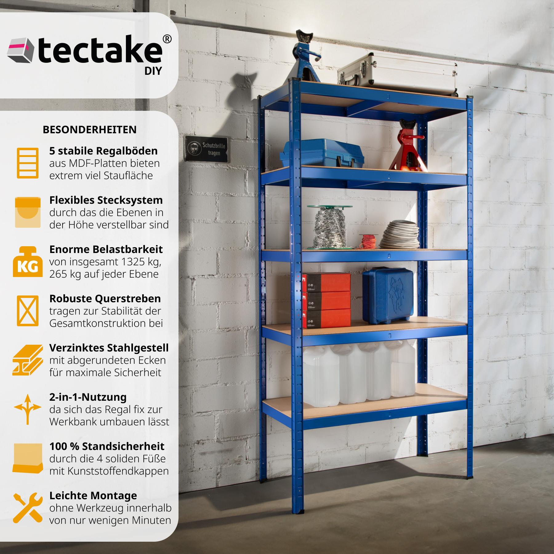 Tectake Lagerregal 5 Ebenen