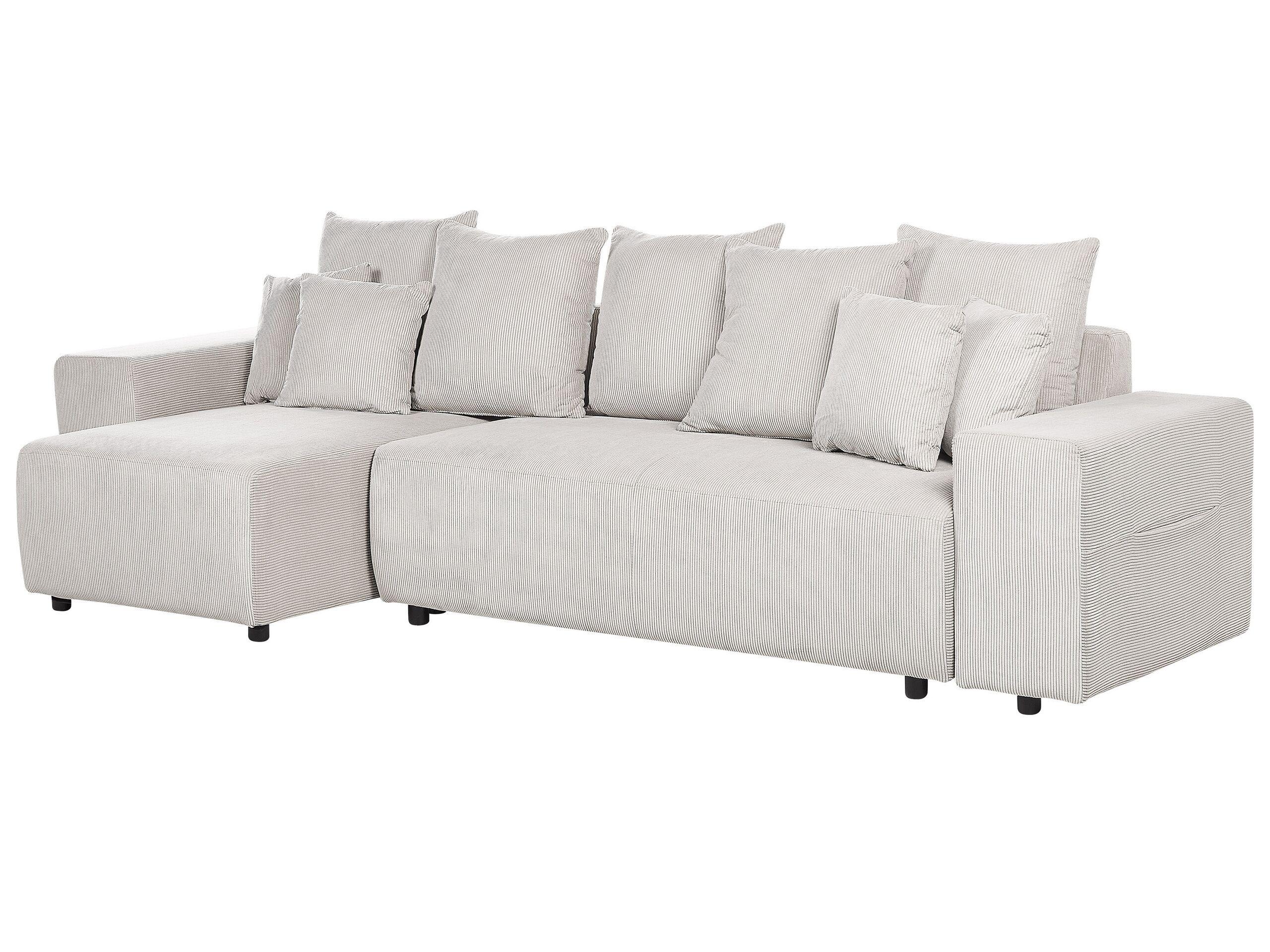 Beliani Ecksofa aus Cord Modern LUSPA