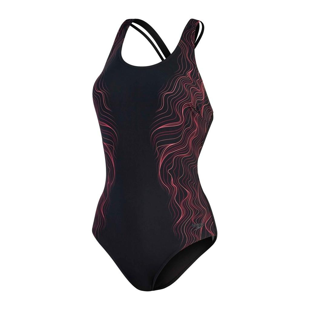 speedo bedruckter badeanzug, damen calypso shaping
