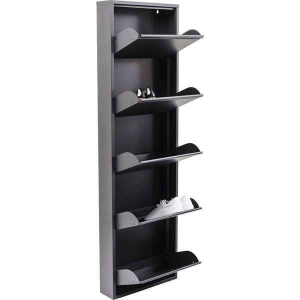 KARE Design Schuhkipper Caruso 5-er Anthrazit