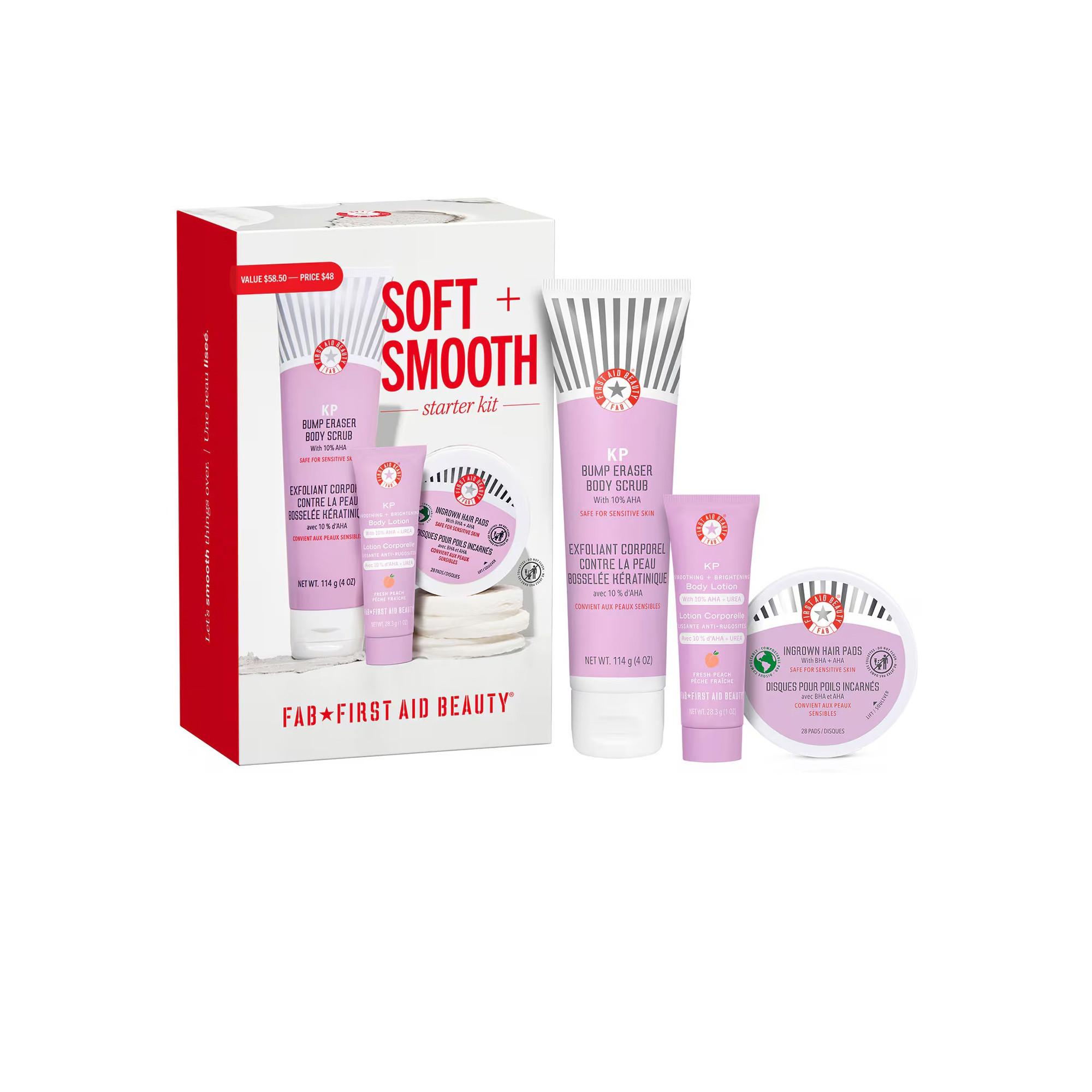 FIRST AID BEAUTY Soft + Smooth Starter Kit - Starter-Set für Geschmeidige + Glatte Haut