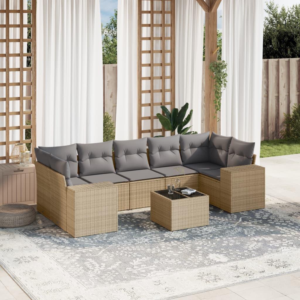 VidaXL Garten sofagarnitur poly-rattan