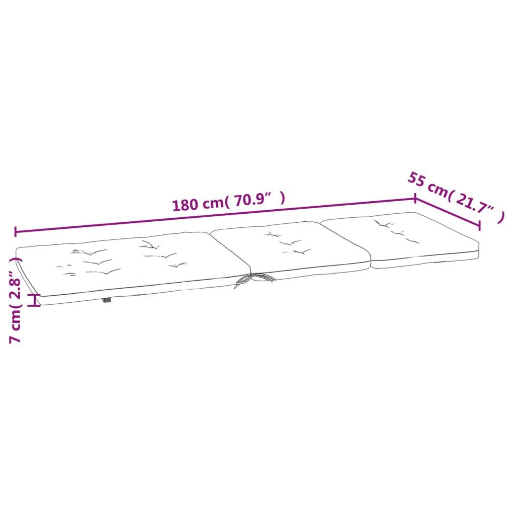 VidaXL Liegestuhl-auflage gewebe