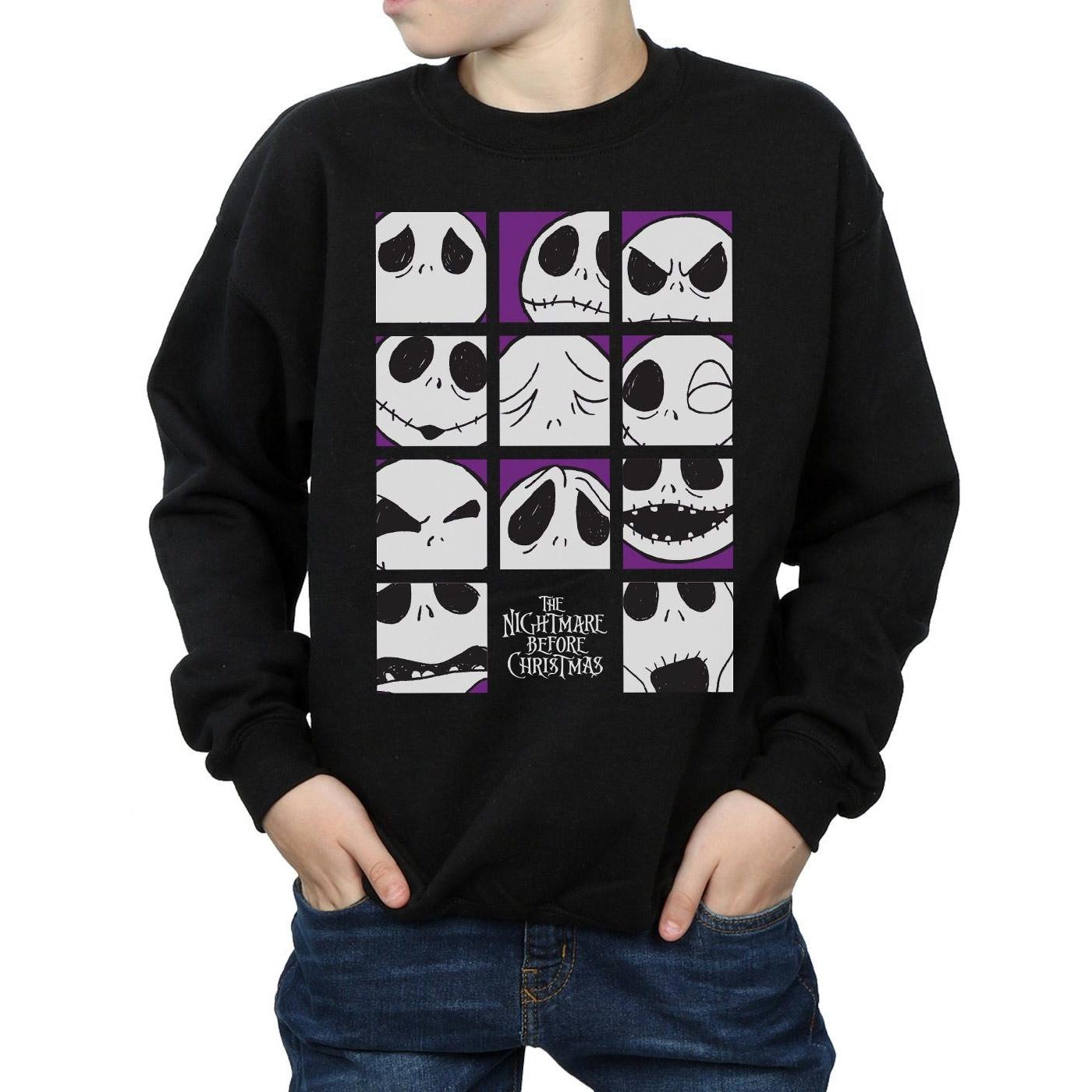 Disney Nightmare Before Christmas Many Faces Of Jack Sweatshirt