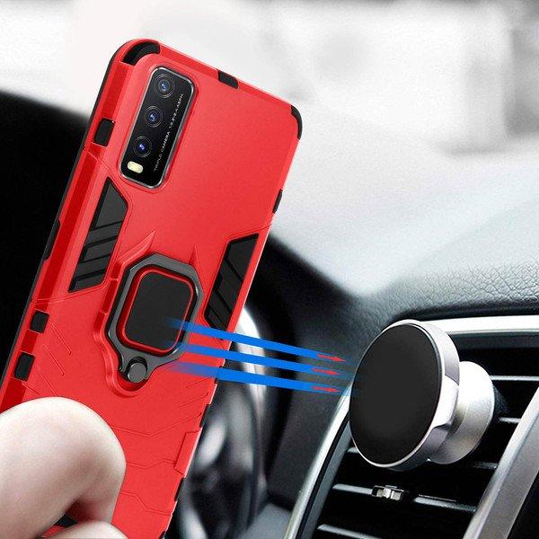 Avizar Stoßfeste Hülle Vivo Y20s Rot