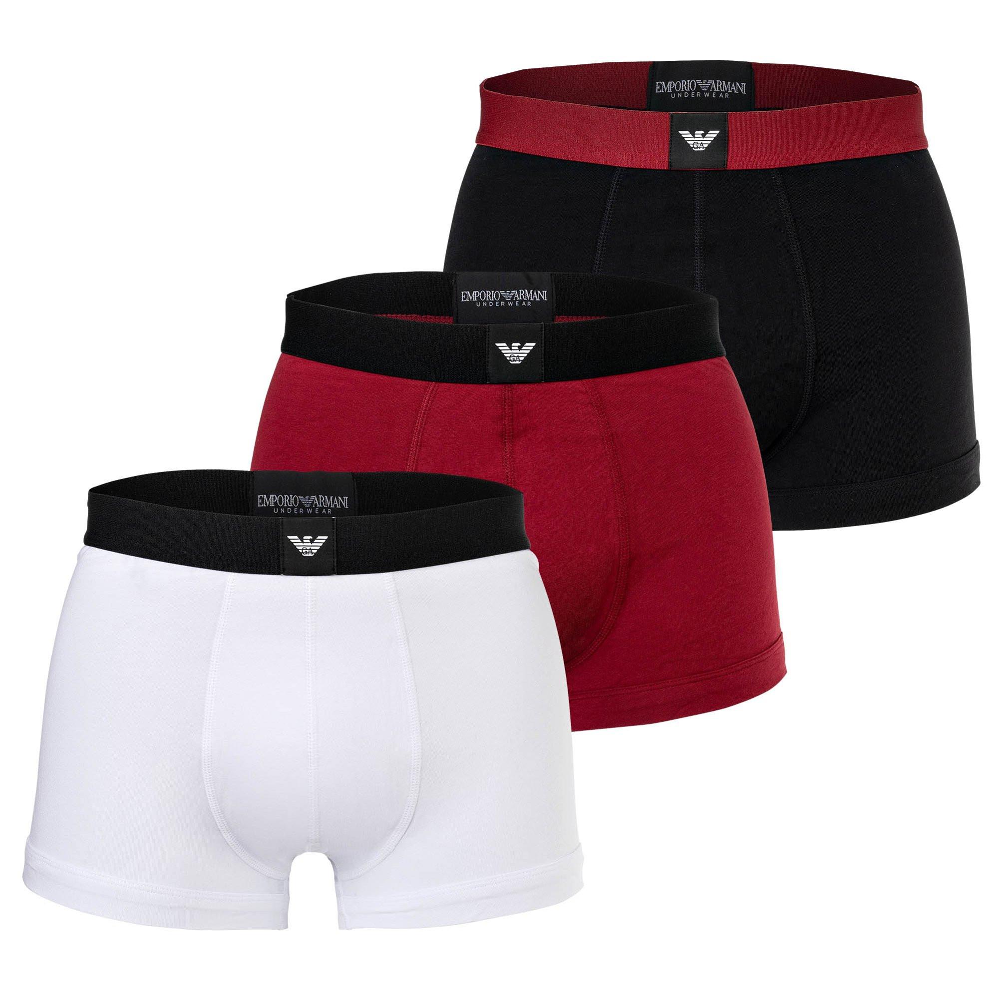 EMPORIO ARMANI Boxershort 3er Pack Figurbetont-ESSENTIAL LOGOLABEL