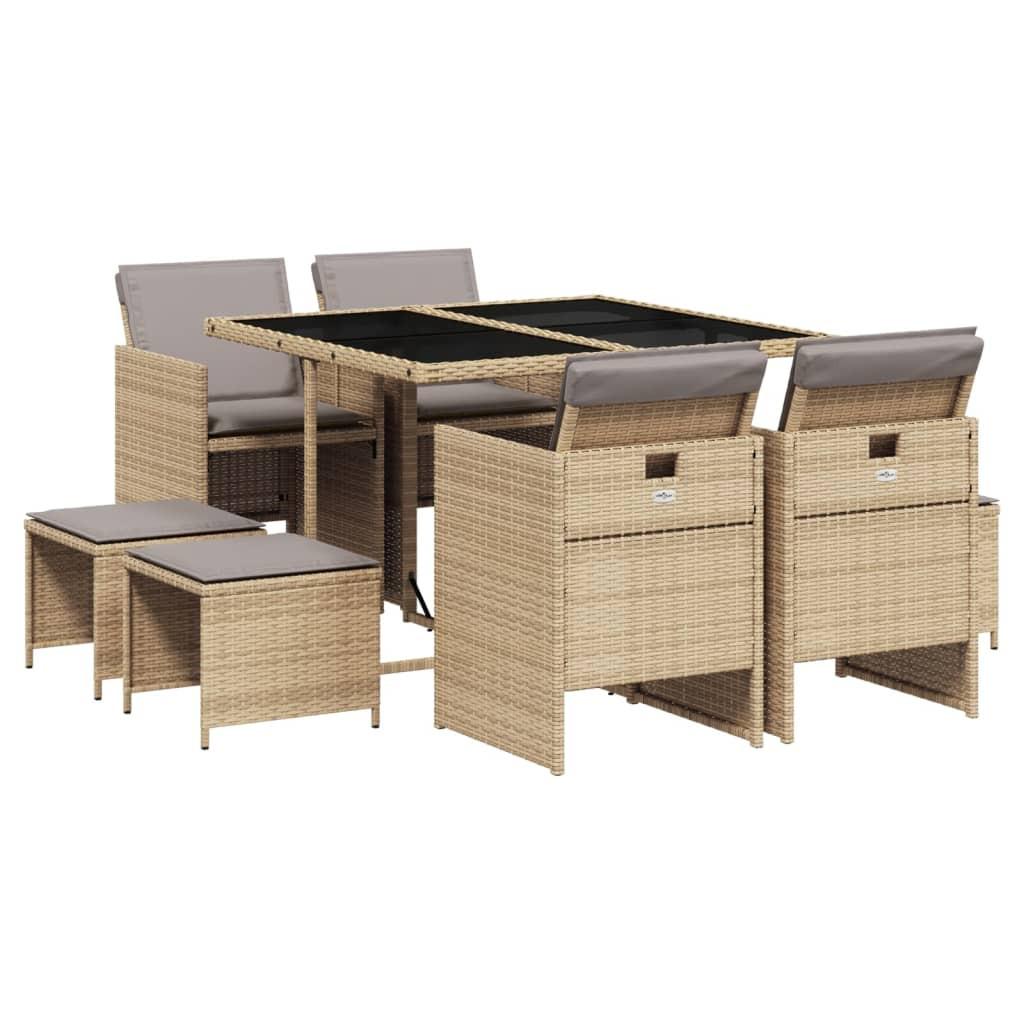 VidaXL Garten essgruppe poly-rattan