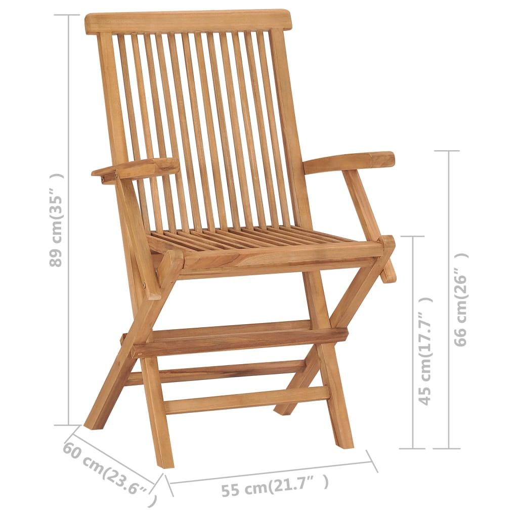 VidaXL Gartenstuhl teak