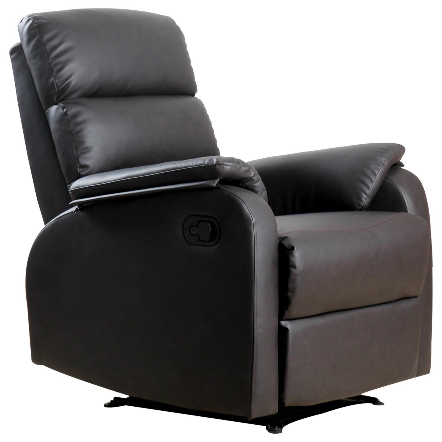 Northio Relaxsessel Fernsehsessel Couch-Sessel Liegesessel Winkelschreibtisch Mit Cpu-Ständer Verstellbar Ergonomisch Kunstleder Braun 75X 92X99Cm