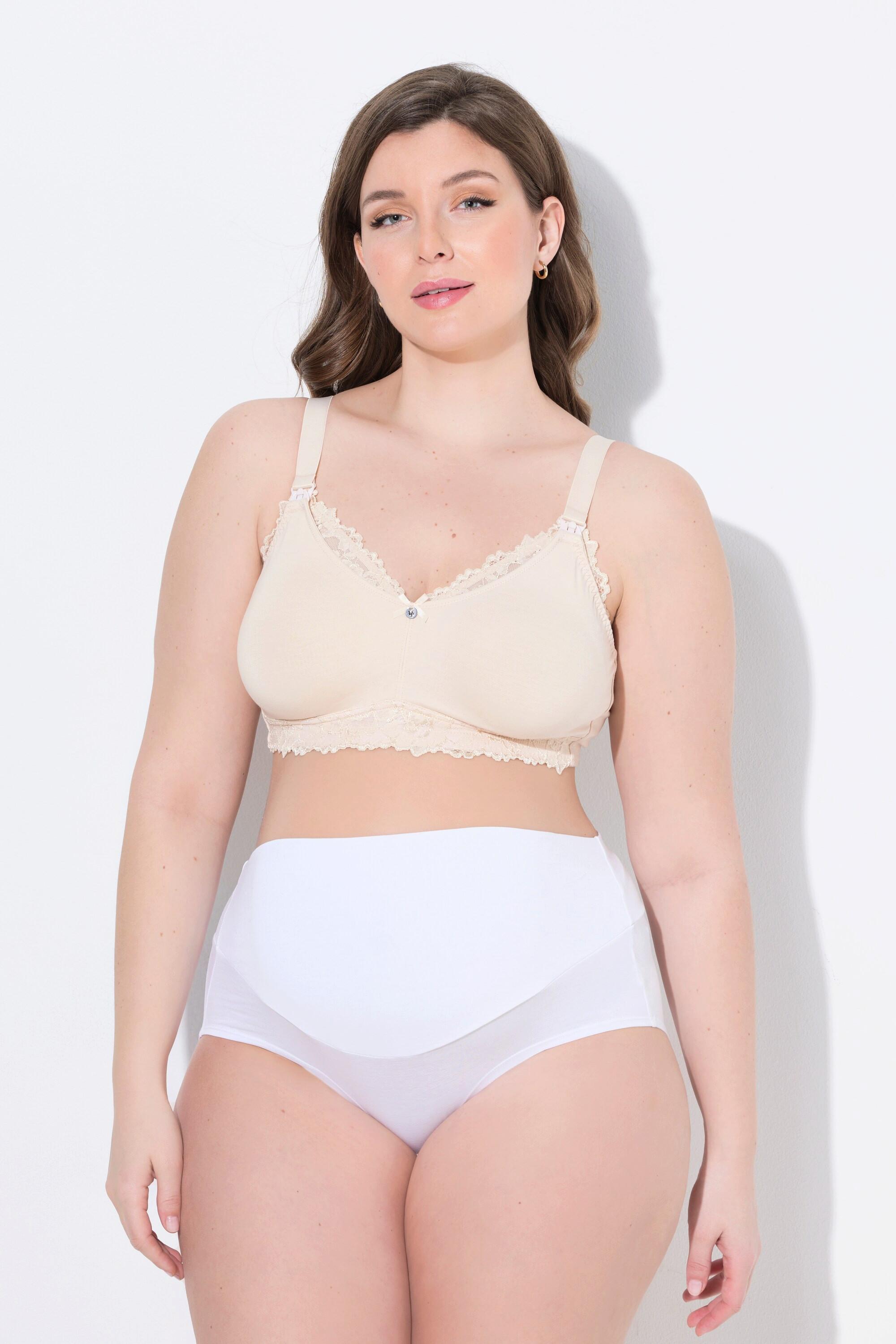 Ulla Popken Bellieva Still-BH, Spitzenkante, Träger-Verschluss vorne