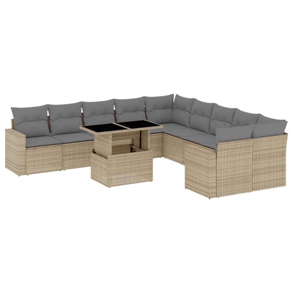 VidaXL Garten sofagarnitur poly-rattan